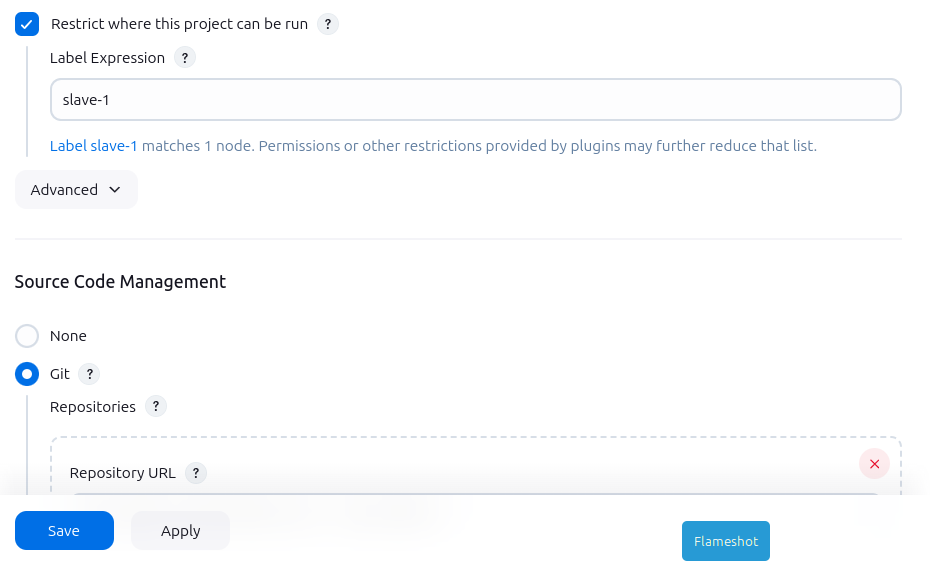Restrict the build to a specific node